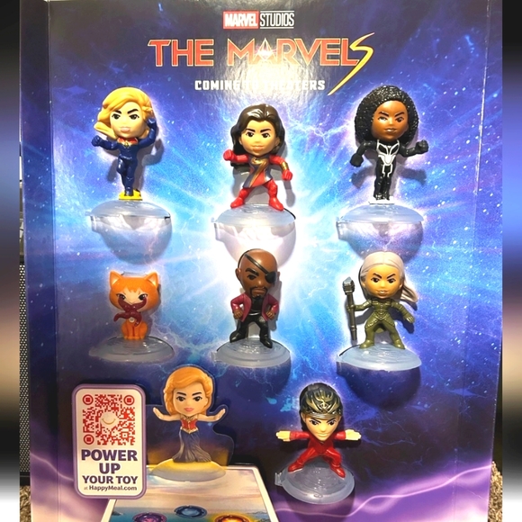 : complete set of 2023 Mcdonalds Happy meal toys The Marvels - Picture 2 of 8